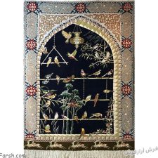 فرش دستباف طرح گل و بلبل - بافته شده در تبریز - کد 752