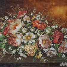 تابلو فرش دستباف طرح جدید گل رز ریخته از سبد کد 897