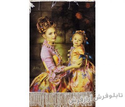تابلو فرش دستباف طرح مهر مادر (محبت مادرانه) کد 1167